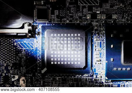 computer CPU processor motherboard mockup 