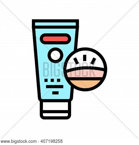 Cream Edema Treatment Color Icon Vector. Cream Edema Treatment Sign. Isolated Symbol Illustration