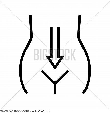 Digestion System Line Icon Vector. Digestion System Sign. Isolated Contour Symbol Black Illustration