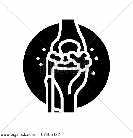 Lumps Around Joints Glyph Icon Vector. Lumps Around Joints Sign. Isolated Contour Symbol Black Illus
