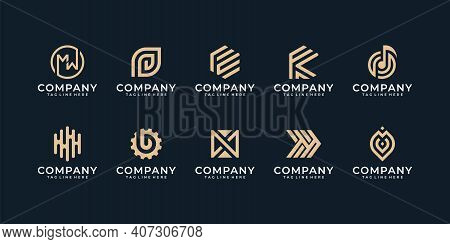 Abstract Logo Design Collection Illustration Vector Graphics