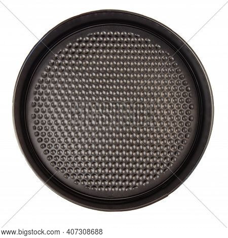 Springform Cake Pan For Baking Top View Isolated On A White Bacground