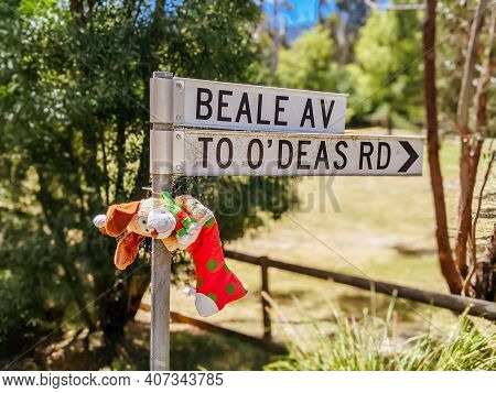 Victorian Rural Country At Christmas In Australia