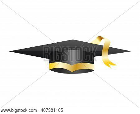 Graduation Cap. Element For Degree Ceremony And Educational Programs Design. Graduation University O