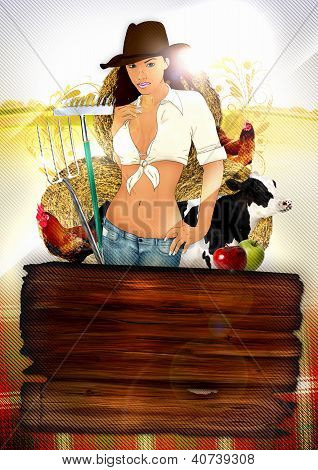 โปสเตอร์สาวฟาร์ม