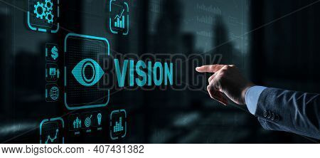 Vision Direction Future Business Inspiration Motivation Concept.