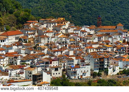 Village Algatocin, Beautifully Nestled In The Serrania De Ronda, Andalusia, Spain