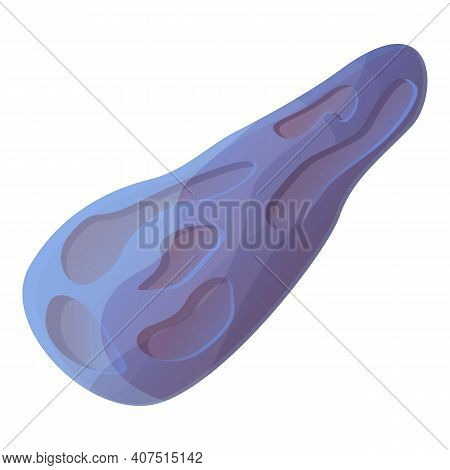Asteroid Stone Icon. Cartoon Of Asteroid Stone Vector Icon For Web Design Isolated On White Backgrou