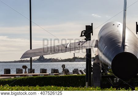 Pearl Harbor, Honolulu, Hawaii, Usa - September 23, 2018: Regulus 1 On Display At The Pacific Submar