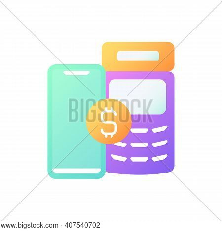 Pay Service Vector Flat Color Icon. Medical Billing. Fee For Service. Paying With Cash, Credit Card.