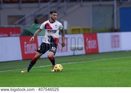 Milano, Italy. 07th February . Pedro Pereira Of Fc Crotone  During The Serie A Match Between Ac Mila