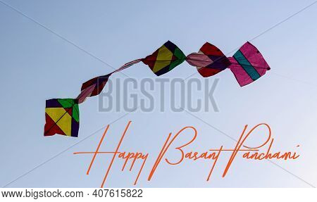 Happy Basant Panchami Colourful Kites In The Sky
