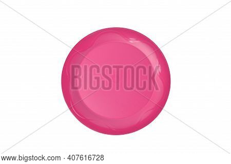 Klang,malaysia:purple Plate Over White Background. Tupperware Brand.