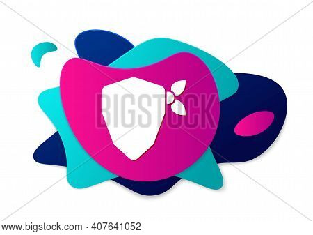 Color Vandal Icon Isolated On White Background. Abstract Banner With Liquid Shapes. Vector
