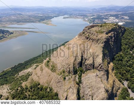Aerial View Of Studen Kladenets Reservoir, Kardzhali Region, Bulgaria