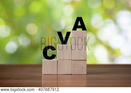 Cva Acronym Cerebrovascular Accident Stroke Concept. Cva Symbol