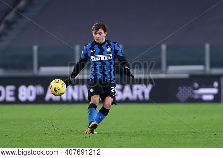 Torino, Italy. 09th Fabruary 2021 . Nicolo Barella Of Fc Internazionale  During The Coppa Italia Sem