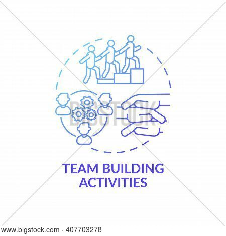 After-office Activities Concept Icon. Team Building Activities Idea Thin Line Illustration. Improvin