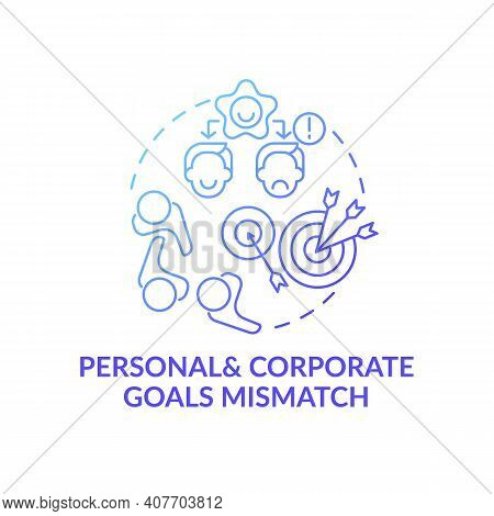 Personal And Corporate Conditions Concept Icon. New Worker Emotional Burden Factors Idea Thin Line I