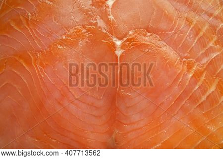 Smoked Salmon Slices. Background.

Red Fish, Dile Close-up.