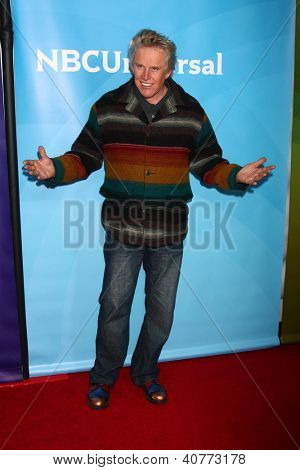 LOS ANGELES - Ocak 6: Gary Busey NBCUniversal 2013 TCA kış basın turu Langham Hunt de katılır.