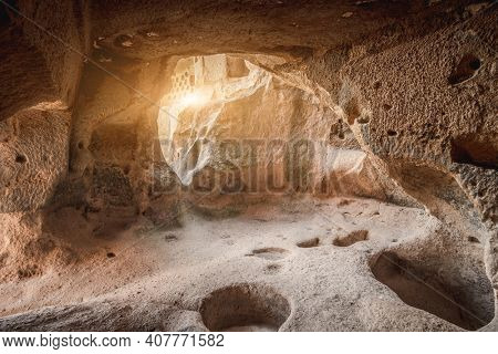 Passages made in mountain of Cappadocia