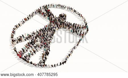 Concept or conceptual large gathering  of people forming an image of the vitruvius man on white background. A 3d illustration metaphor for architecture, renaissance, anthropology and physiology