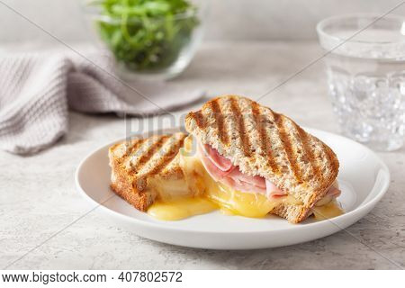 grilled ham and cheese sandwich