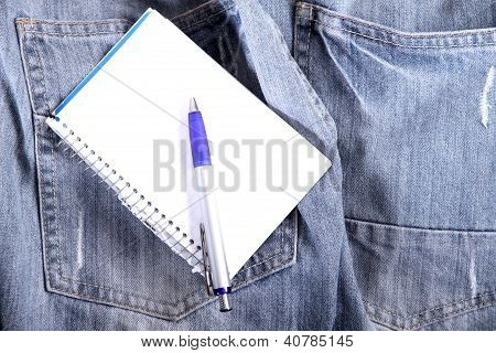 청바지에 노트
