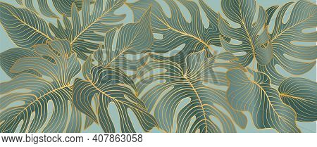 Floral Leaves Seamless Pattern. Foliage Garden Background. Floral Ornamenal Tropical Nature Summer P