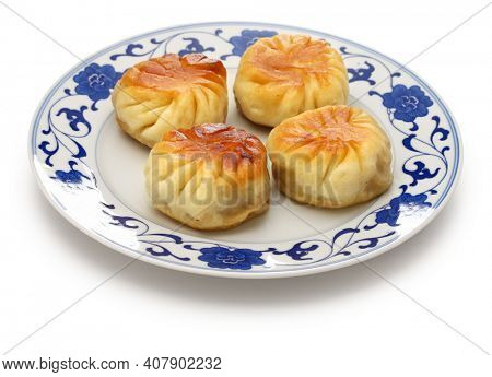homemade shui jian bao, taiwanese pan fried pork buns