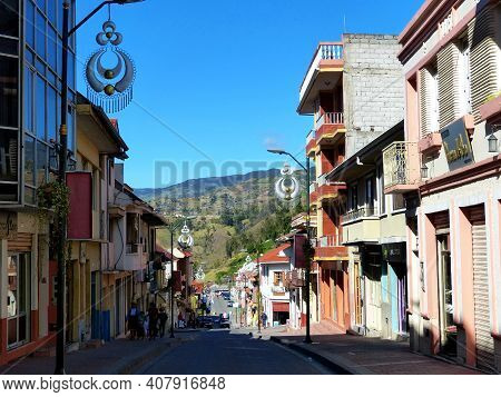 Chordeleg, Ecuador - October 10, 2018: Little Town In Azuay Province Of Ecuador Is Wildly Known For 