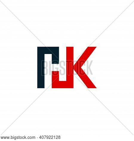 Hk Logo Initial Letter Design Template Vector