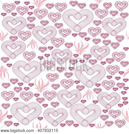 Hearts Seamless Pattern For Valentine's Day For Textile Things