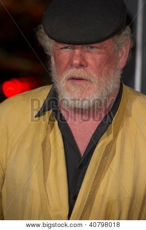 LOS ANGELES, CA - 7. ledna: Nick Nolte přijíždí na premiéře Gangster Squad v Grauman Chine