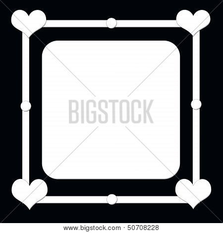 Heart shaped frame.