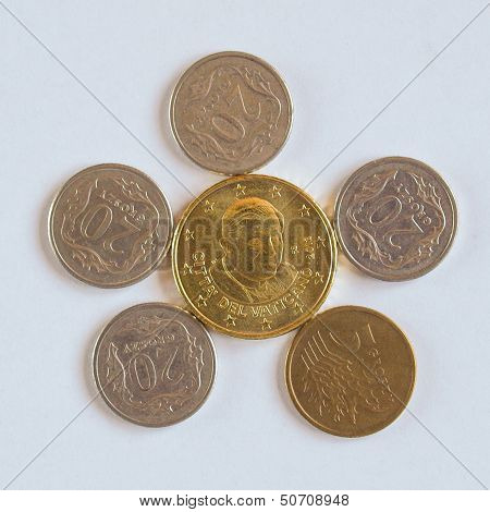 Euro Coin From Vatican