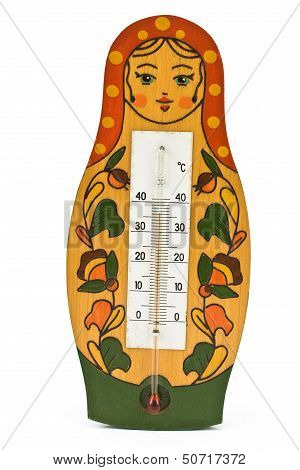 Babushka Doll With Thermometer