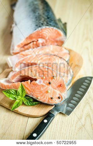 Fresh Salmon Steaks