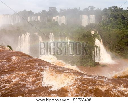 Waterfall At Iguassu Falls