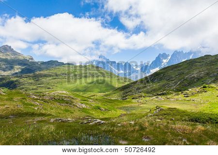 A Beautiful View Of The French Alps
