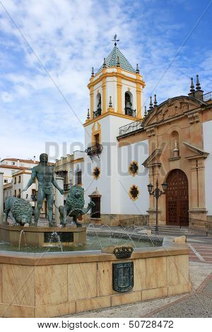 Rhonda, Spain, Architecture And Fountain