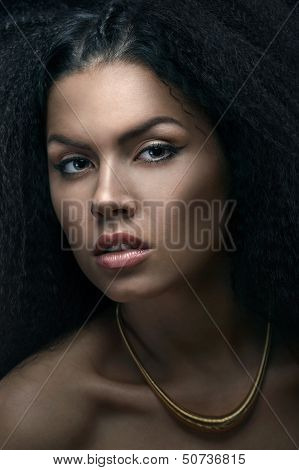 Beautiful Brunette Girl Portrait