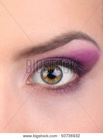 Macro image of human eye