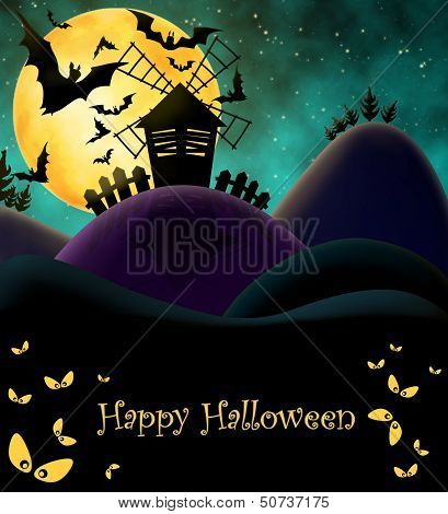 Happy Halloween Postcard