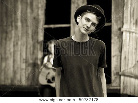 Handsom Teen Boy Portrait