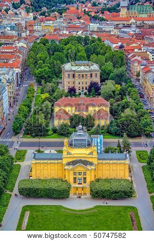 Art pavillion in Zagreb. Croatia