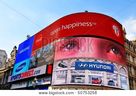 Piccadilly Circus in London, UK