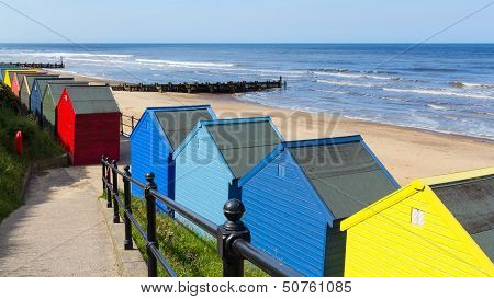 Mundesley Beach Huts Norfolk England