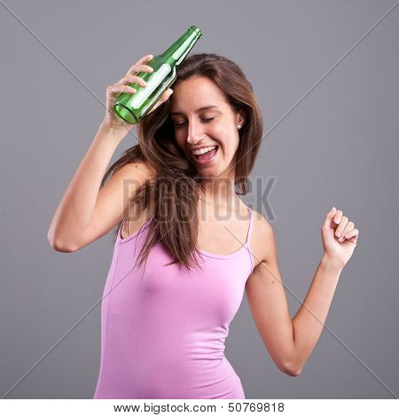 Inebriated By Her Beer